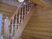 Лестница деревянная, массив дуба, Пермь, Пермский край